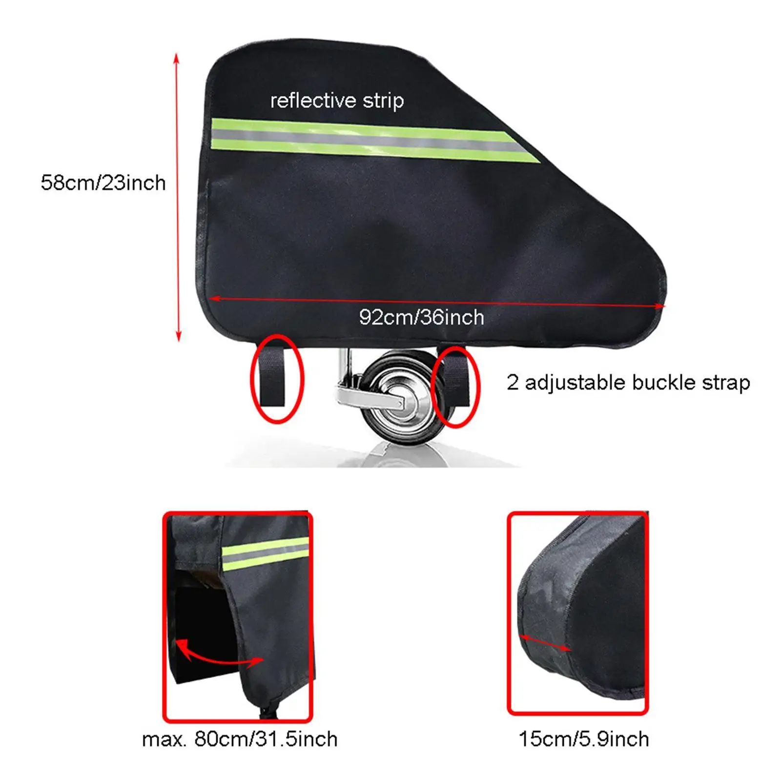 Rv trekhaakafdekking Universele trekhaakaccessoires voor campers aanhangwagens