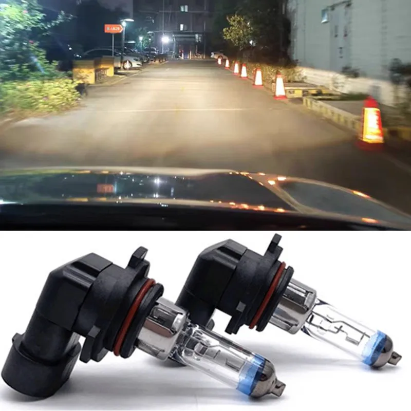 

2pcs H10 Platinum head Car Halogen Bulbs 12V42W light fog light bulb Warm yellow light Auto High and low Bulb 3800K Headlights