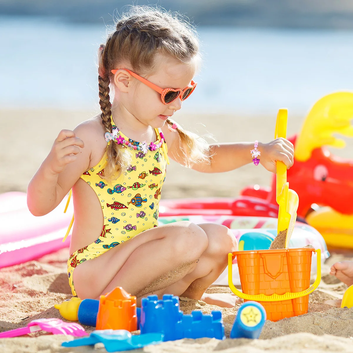 Деревянный красочный детский комплект украшений с единорогом, бусины, ожерелье, браслет, идеальный подарок на день рождения, рождественские аксессуары для девочек