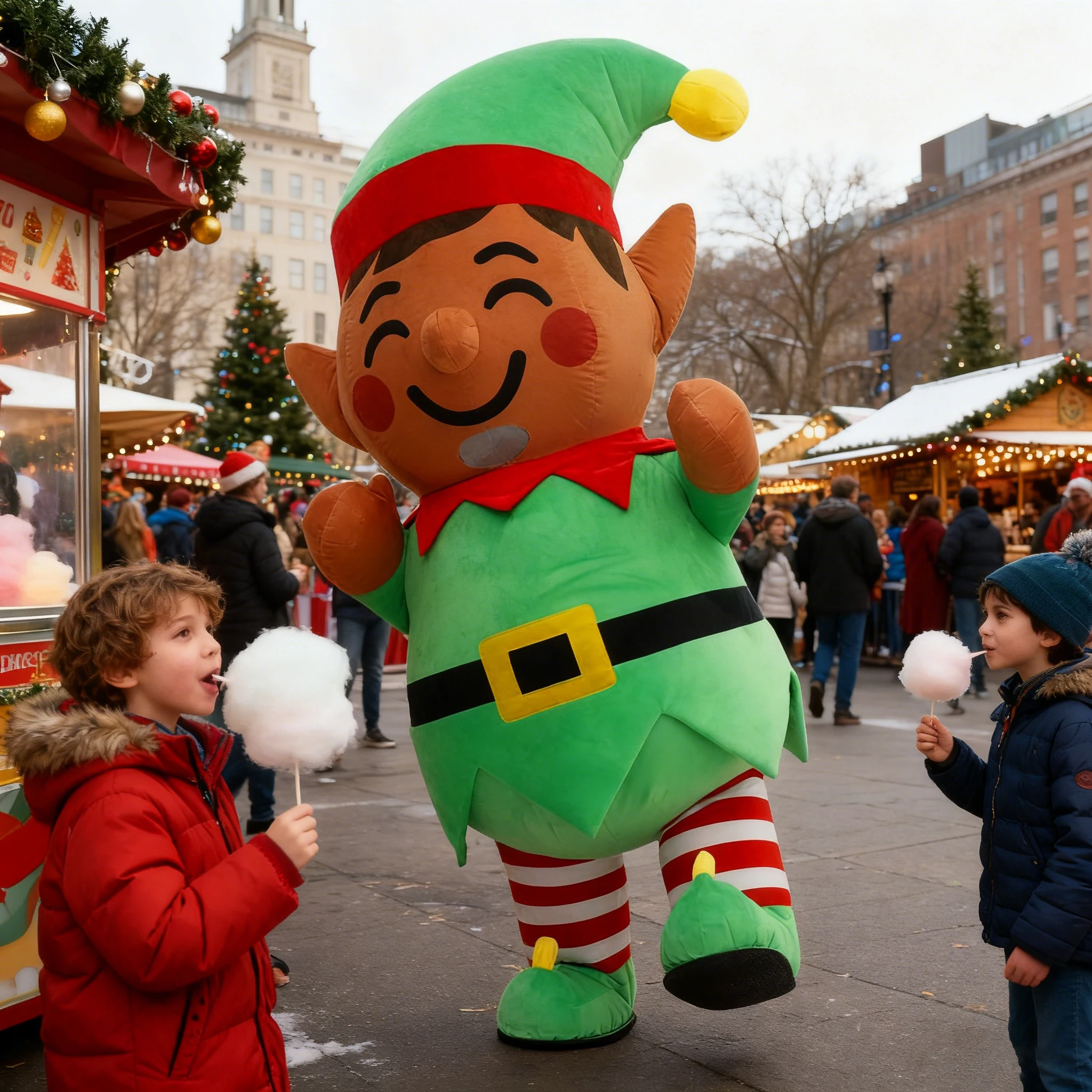 Kostum Maskot Elf Natal Tiup u - Elf Costume Christmas ulasan dan harga