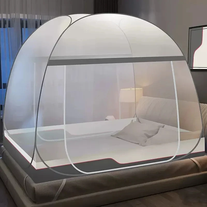 New Installation-free Yurt Mosquito Net Summer Foldable Portable Travel Anti-mosquito Small Tent Home Double Door Mosquito Net