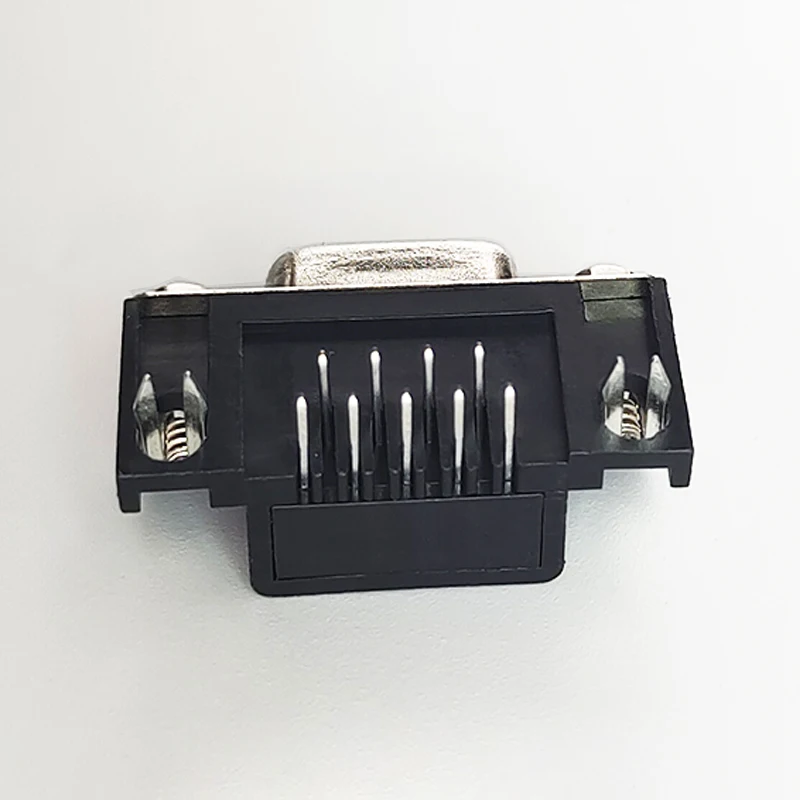 1PCS DB9 Female Male PCB Mount D-Sub 9Pin PCB Connector RS232 Connector 90-degree Bent Needle DR9