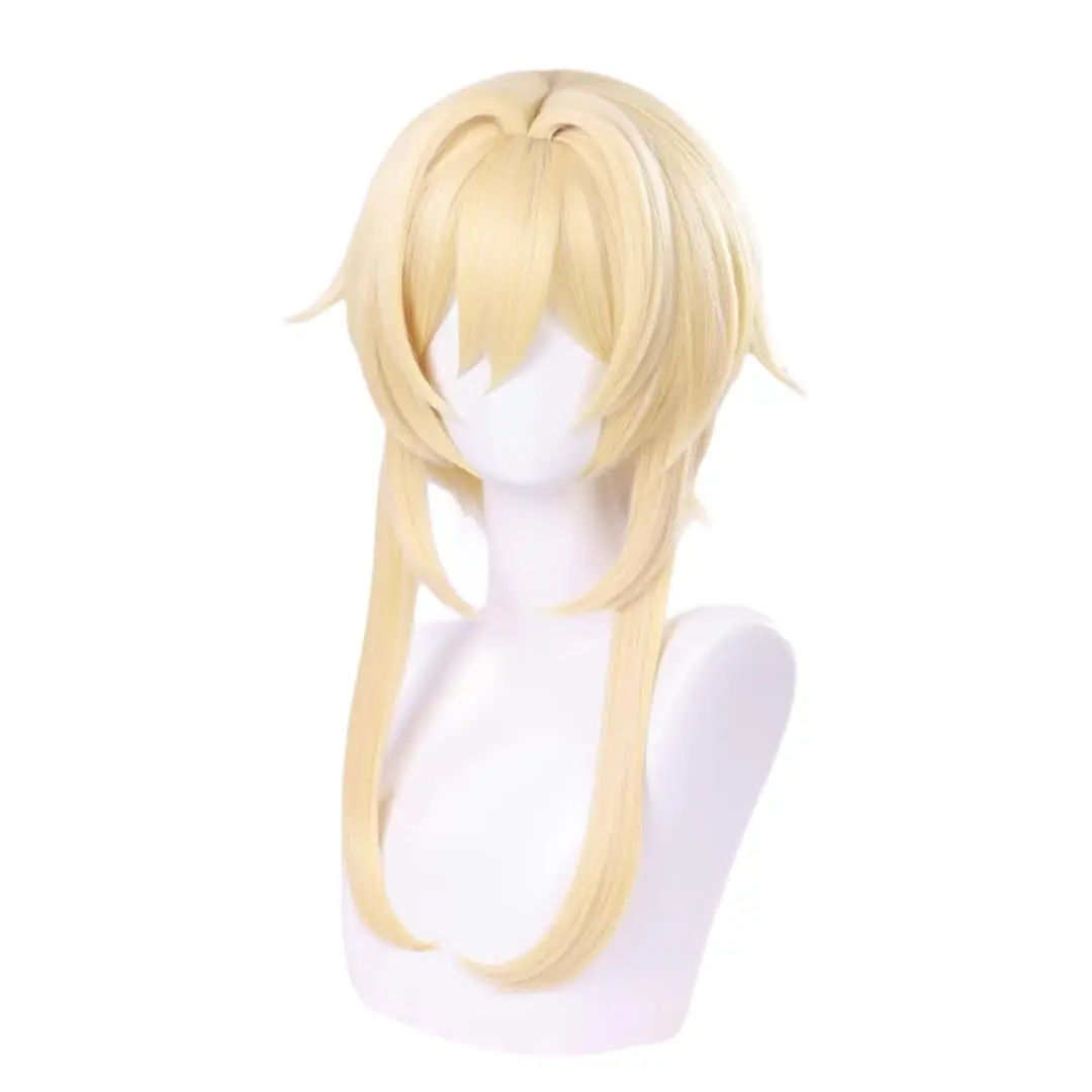 

Парик Lumine для косплея, Genshin Impact Lumine, костюм для вечеринки на Хэллоуин, светло-русый парик