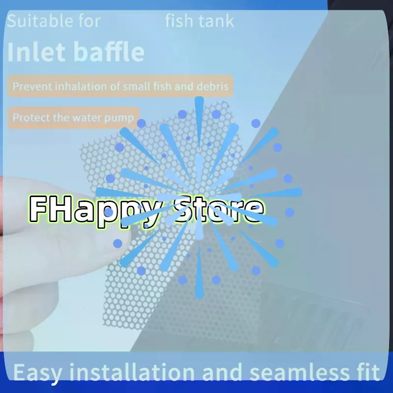 Fish Tank Inlet Baffle With Anti Suction Mesh And Water Pump Protection Perfect For Aquarium Use Easy Installation Seamless Fit