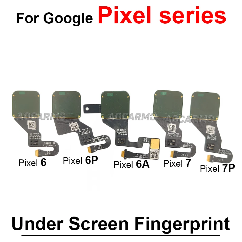 Under The Screen Fingerprint Sensor Home Buttons Flex Cable For Google Pixel 6 7 8 Pro 6A 6PRO 7Pro 7A 8Pro Replacement Part