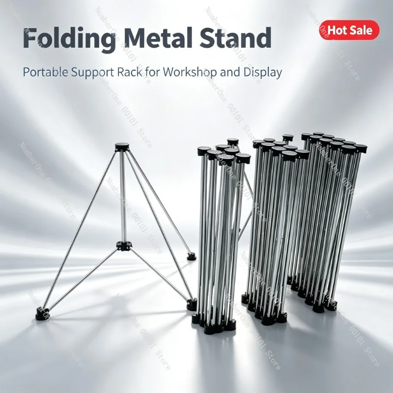 New Folding Spider‑Leg Workbench Multifunctional Portable Table For Woodworking Tile Work Street Vendor Display Stand