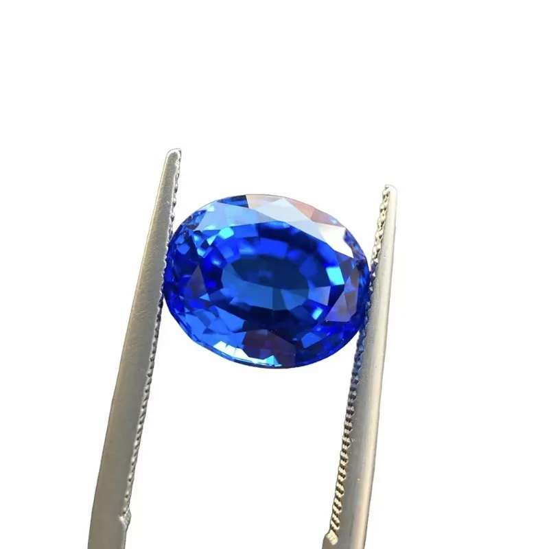 Lab Grown Cobalt Spinel Oval Cut Multiple Shapes Gemstone for DIY Ring Necklace Earrings Main Materials Selectable Certificate
