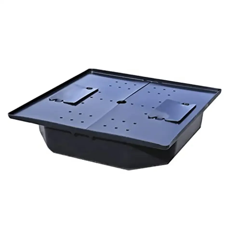 

Heavy-Duty Black Plastic Water Feature Kit 36"x9" Reservoir Pump Tubing Fittings 35 Gallons