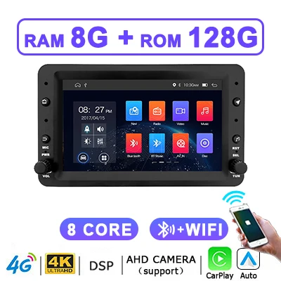 8G128G Draadloze Carplay Autoradio Android 15 Autostereo voor Alfa Romeo 159 Brera Spider Sportwagon 7" Multimedia speler 2 DIN