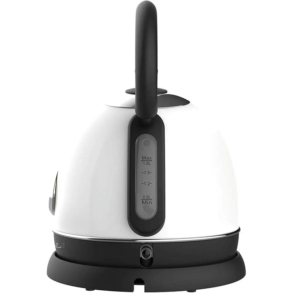 Retro elektryczny czajnik na gorącą wodę technologia szybkiego gotowania spożywcza stal nierdzewna bez BPA fajny uchwyt dotykowy 1,8 l gwizdek