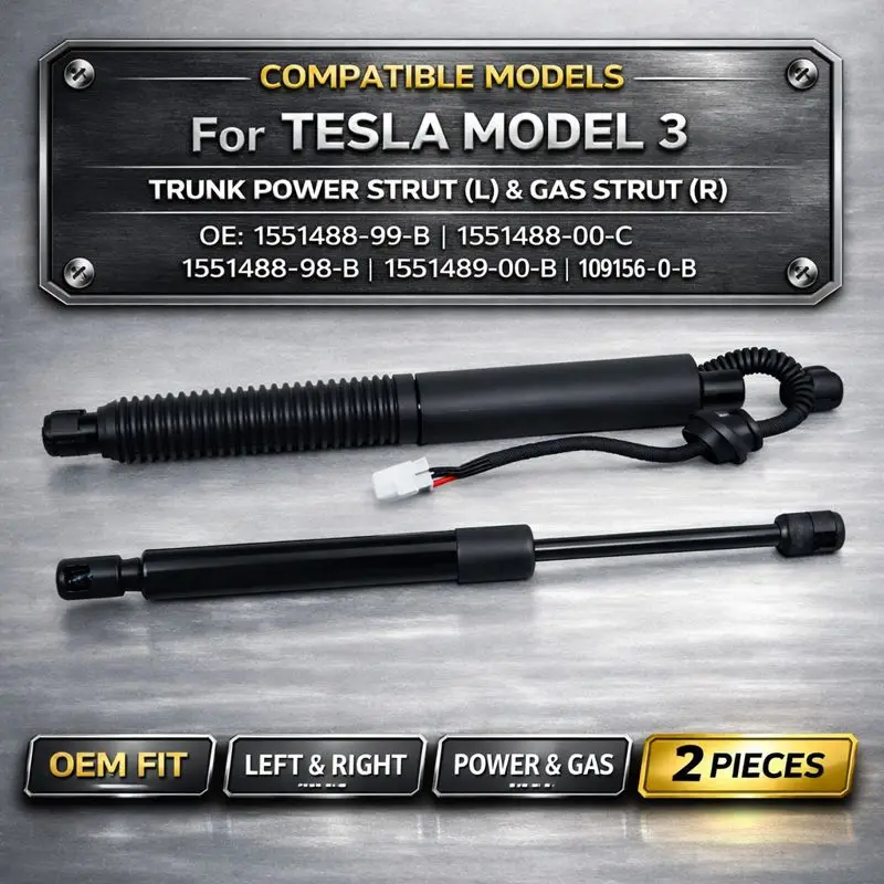 

Trunk Power Lift Struts for Tesla Model 3 2021 2023 Left Right Electric Assist OE 1551488 1551489 1091560 Auto Parts