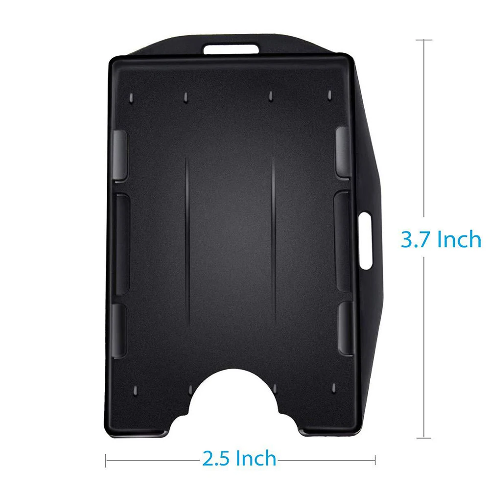 Double sided card holders for badges work cards 50 pack made of PP material supports horizontal and vertical card display