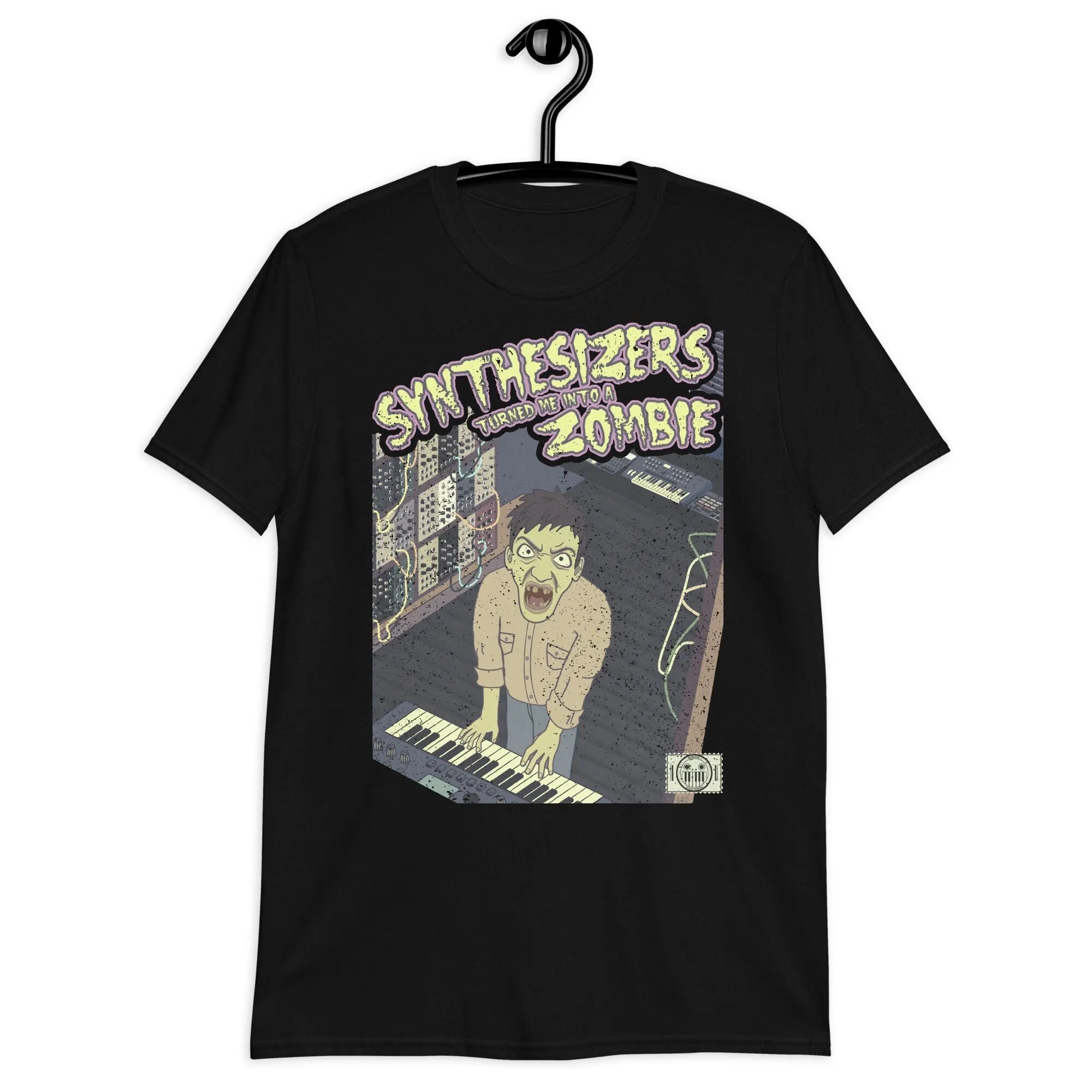 Funny Synthesizer Zombie T Shirt For Synth Player