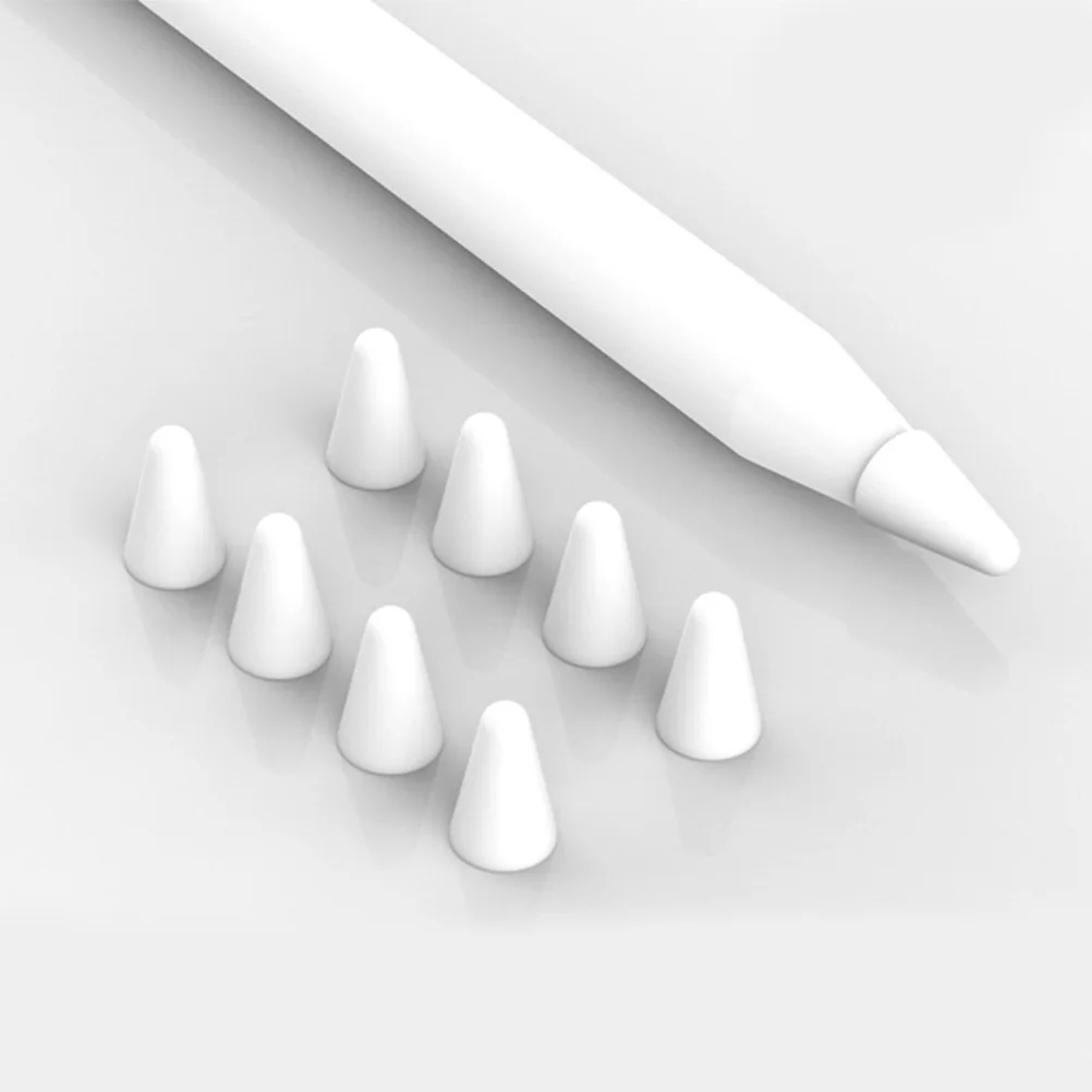 

8Pcs Stylus Pen Protective Cover Silicone Nib Tip Cap Smooth Dust Resistant Non Slip Quiet Writing Drawing Compatible with Apple