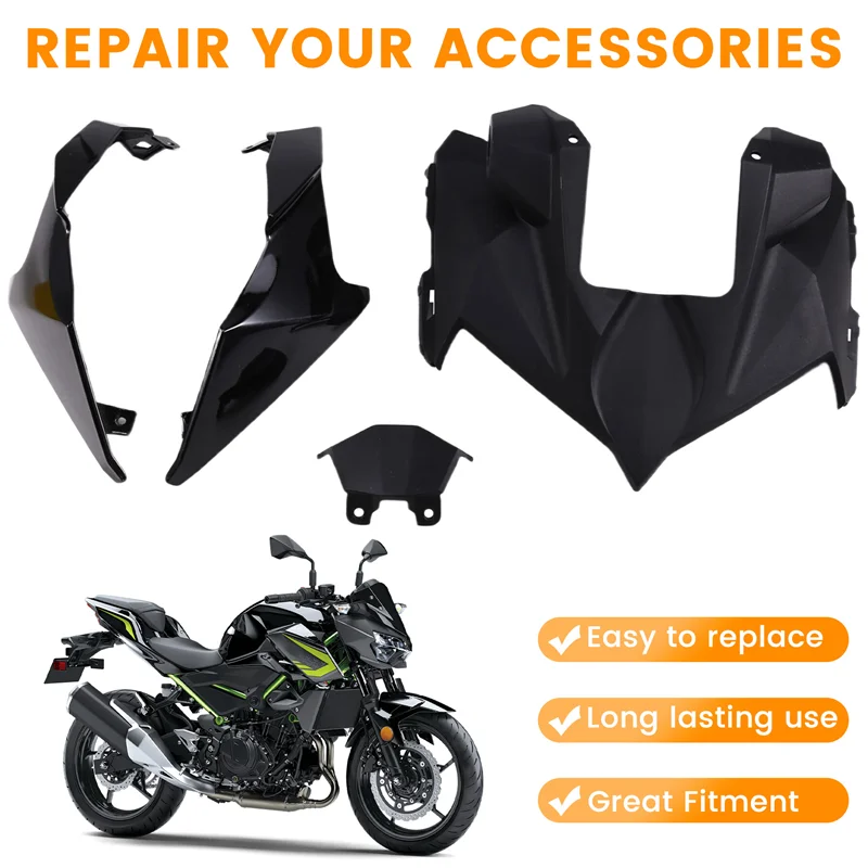 

A03Z-Motorcycle Front Headlight Frame Headlamp Assembly Trim For Kawasaki Z250 Z900 Z650 Z400 KLR650 ZR1000 2019-2023