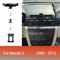 For Mazda 3 2006-2012 Adjustable Car Phone Holder Mobile Mount Gravity GPS Rotatable Navigation  Bracket Car  Accessories
