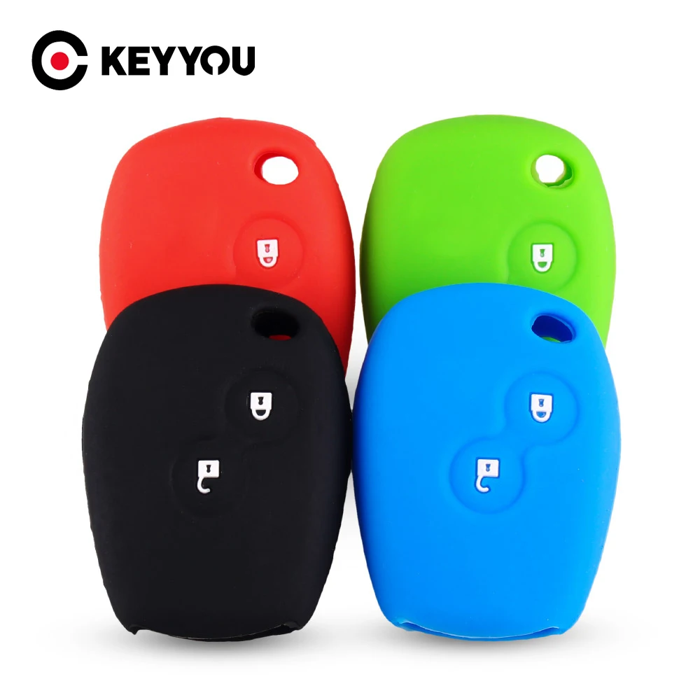 KEYYOU 2BTN Car Remote Key Case Shell for Renault Clio Duster DACIA Logan 2 3 Sandero for Nissan Terrano Almera for Lada Largus