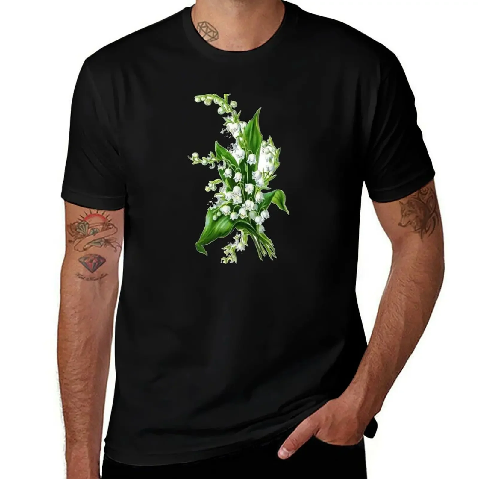 Bouquet of lily of the valley T-Shirt aesthetic clothes gifts for boyfriend t shirt for men