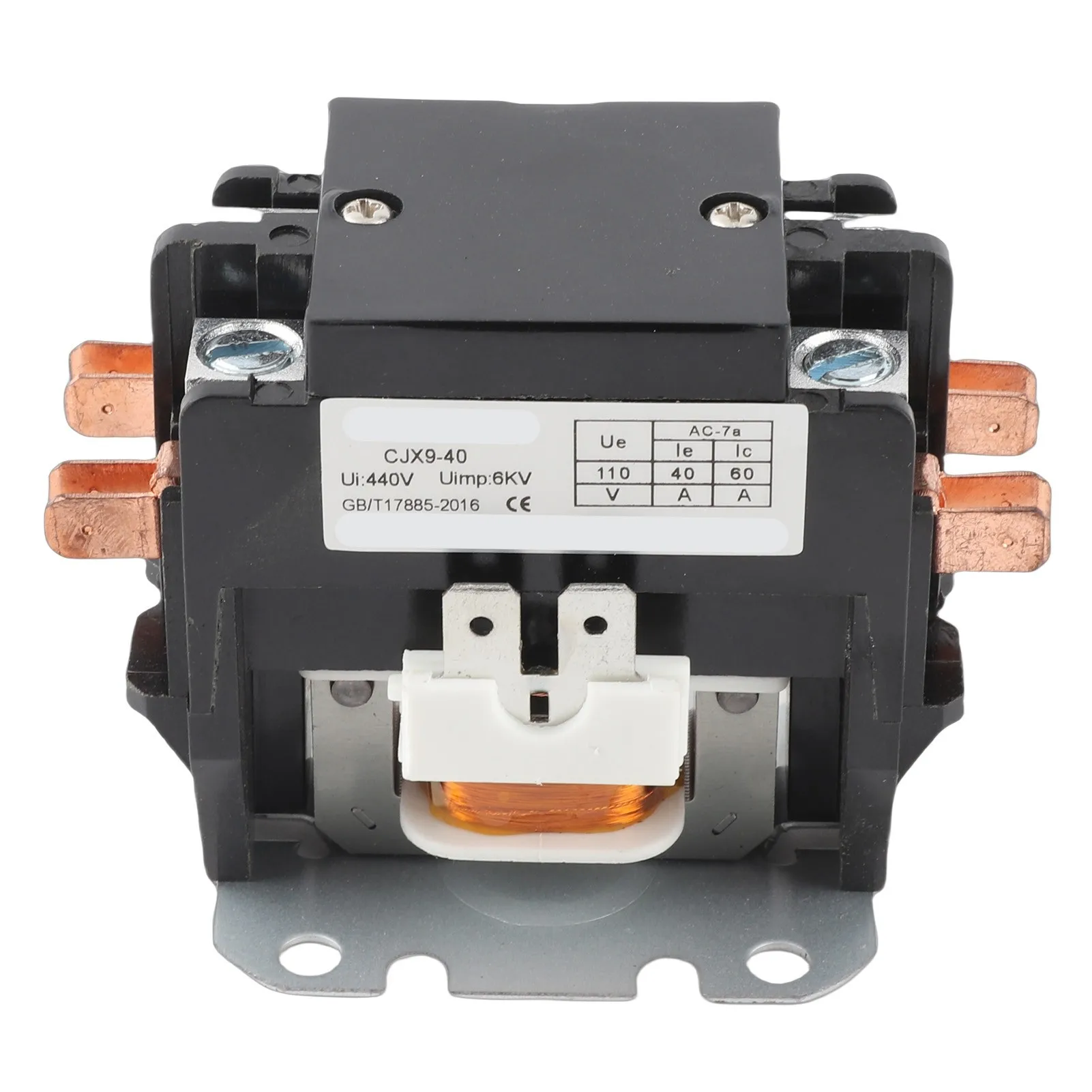 

Air Conditioner AC Contactor 40A 2P Replacement with Silver Alloy Contact Power Distribution Control Appliances 110V