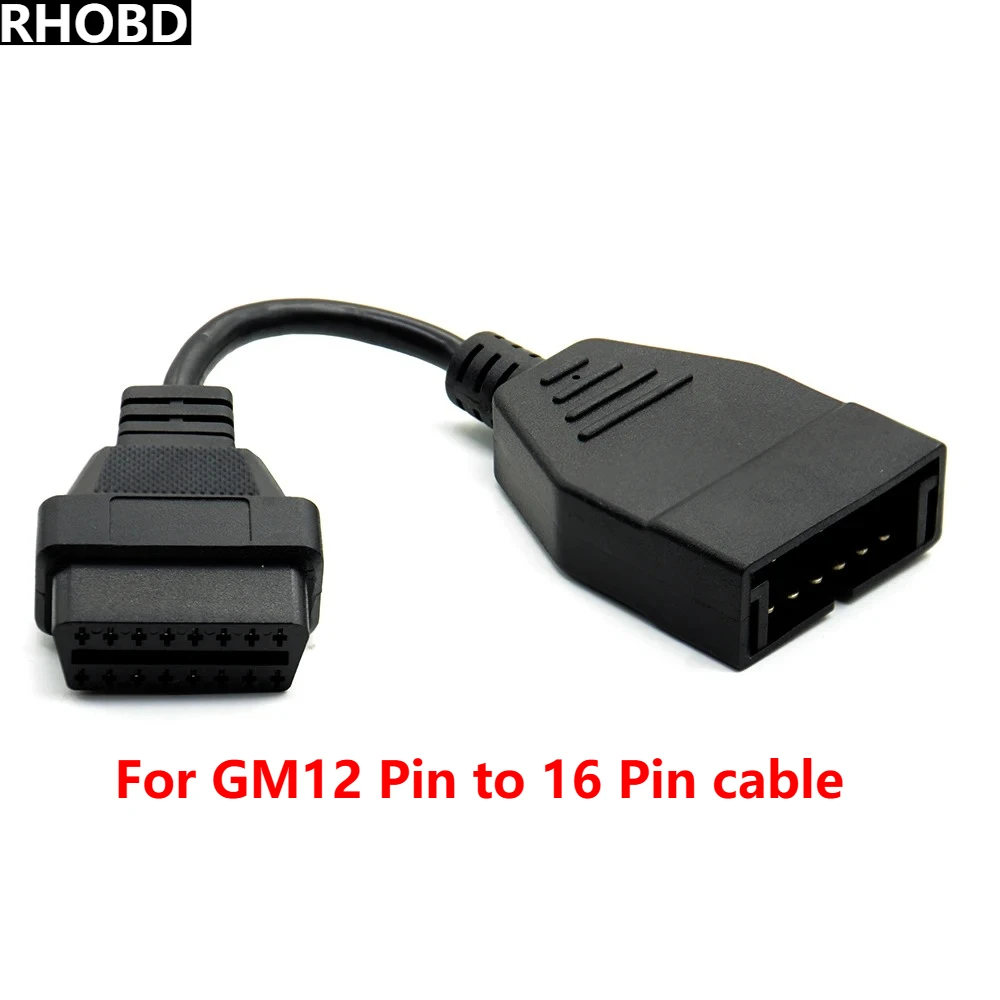 

Новинка, лучший для GM OBD1, 12-контактный к OBD2, 16-контактный автомобильный диагностический кабель, универсальный OBD-адаптер для GM, автомобильный удлинительный кабель, хит продаж
