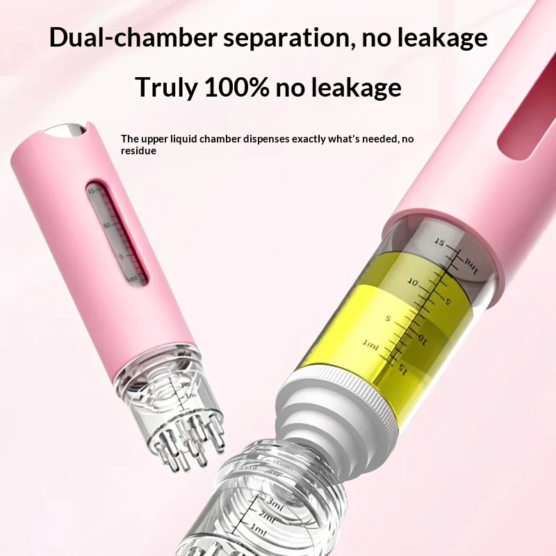 15ml Auslaufsicherer Minoxidil-Kopfhautapplikator-Roller, Tragbarer Haarwurzel-Massagekamm für Haarwuchsserum und Nährstofföl – Detail 4