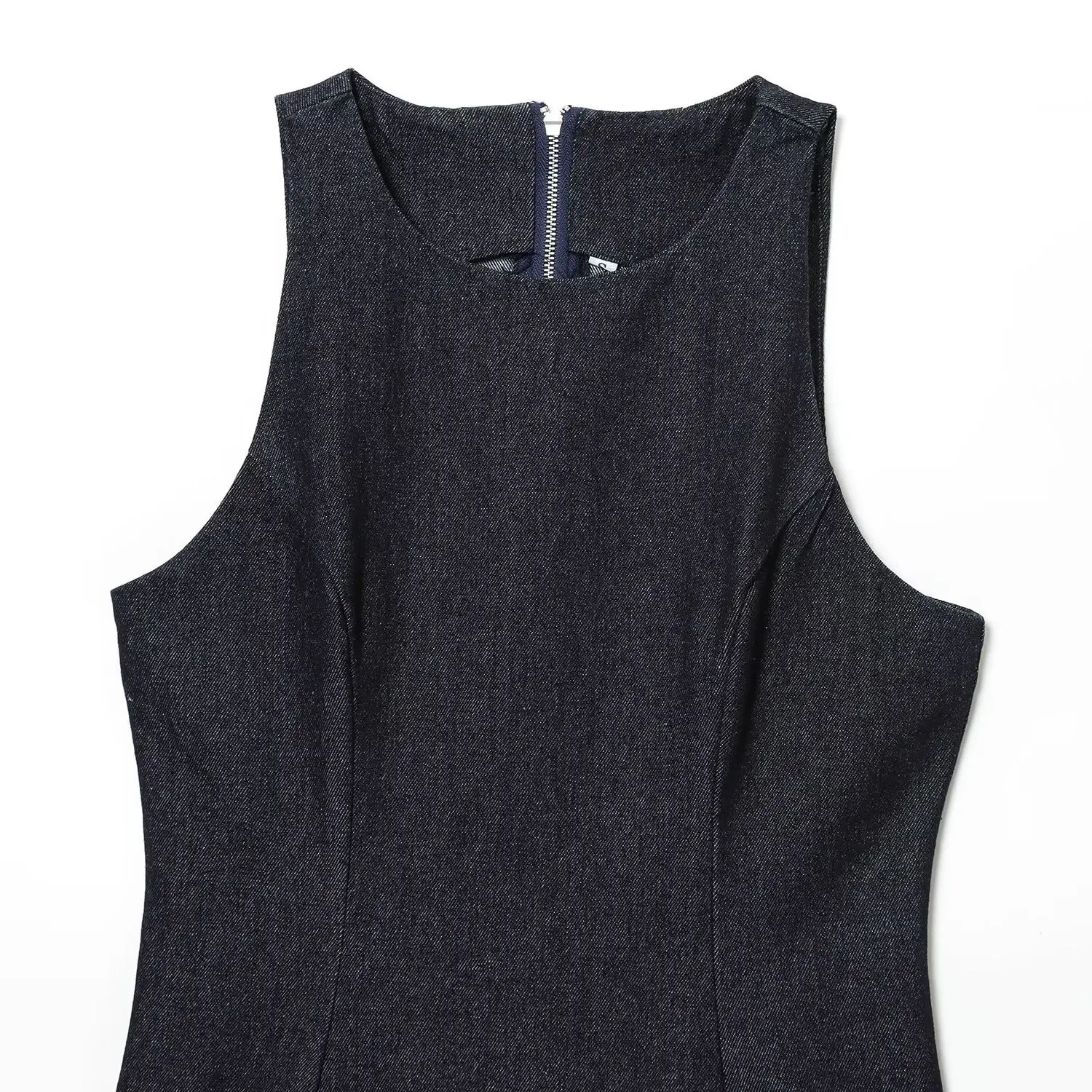 Ele ort Denim em camadas decorado Dr JNLEAOG outono novo Sle feminino Faion cor pura fibra de poliéster Svel Dr