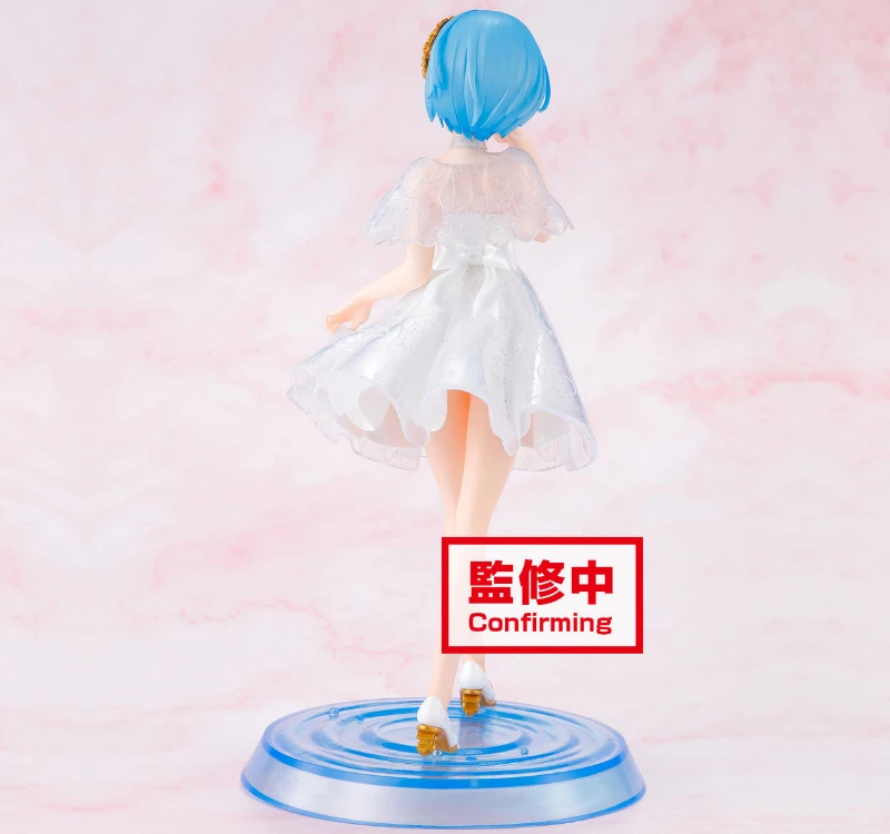 100% original: anime re: zero rem branco vestido 20cm pvc figura de ação anime modelo brinquedos figura coleção boneca presente