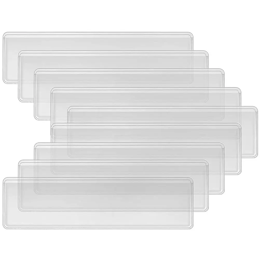 50Pcs Heavy-duty Clear Adhesive Card Holder For Home Document Storage Classroom Organization Labels Business Cards