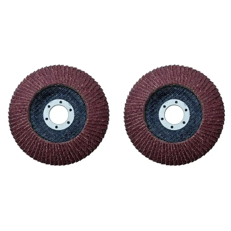 Hot Brown Corundum 1pc 4 5 Inch Flap Disc 40 60 80 120 Grit Assorted Abrasive Grinding Sanding Wheel For Grinding Polishing
