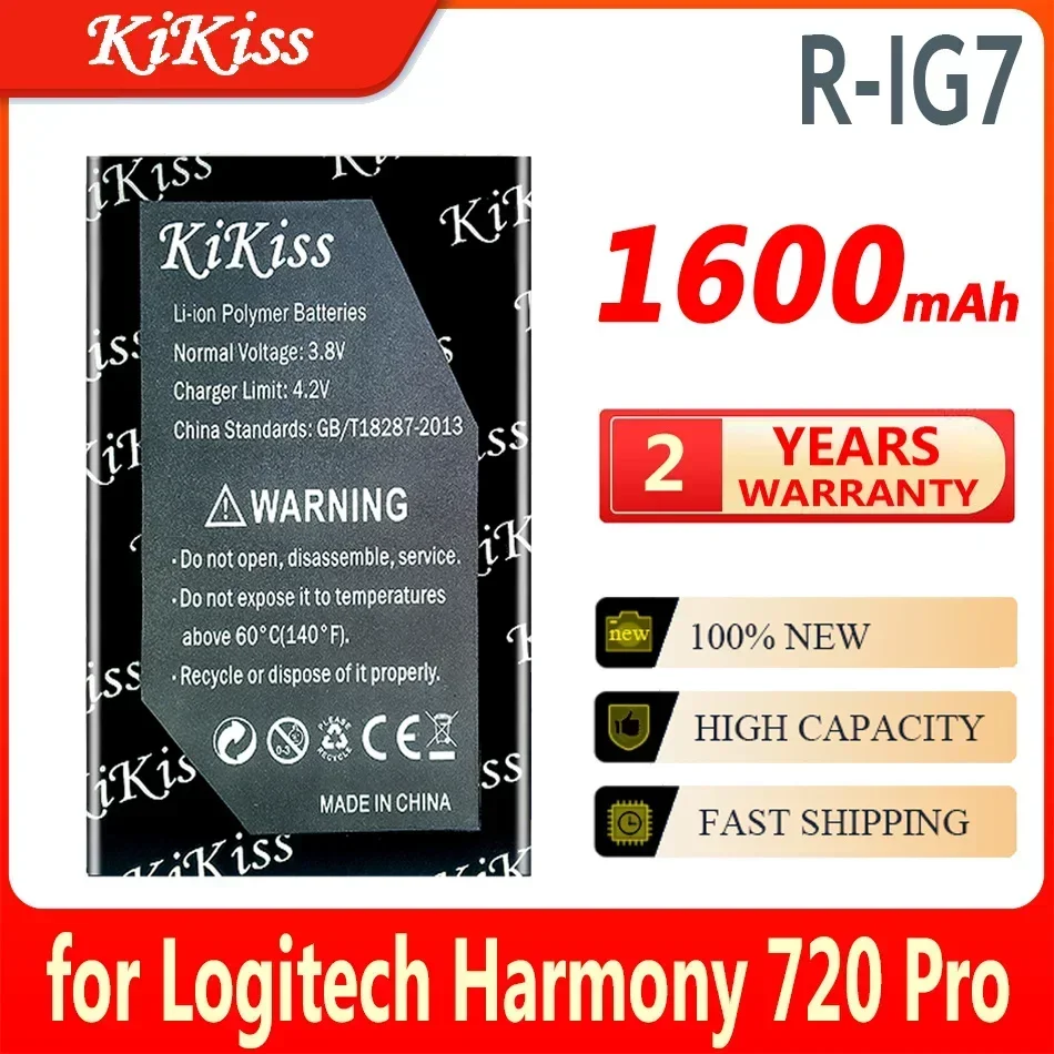 

Мощная батарея 1600 мАч KiKiss R-IG7 (Harmony 880) для Logitech Harmony 720Pro 780 785 880Pro 885 890Pro 895 900Pro 720 Pro