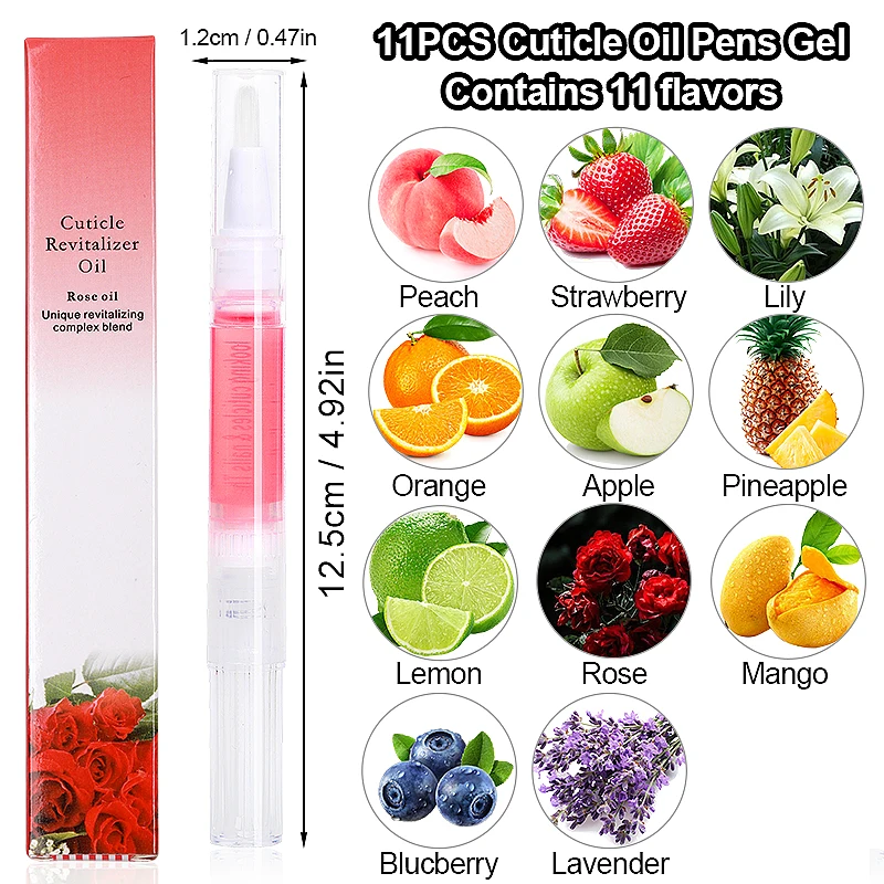 Gezonde Nagel Voeding Olie Pen Fruit Huid Verzachter Zorg Cuticula Revitalisator Olie Manicure Nagel Voedingsproduct