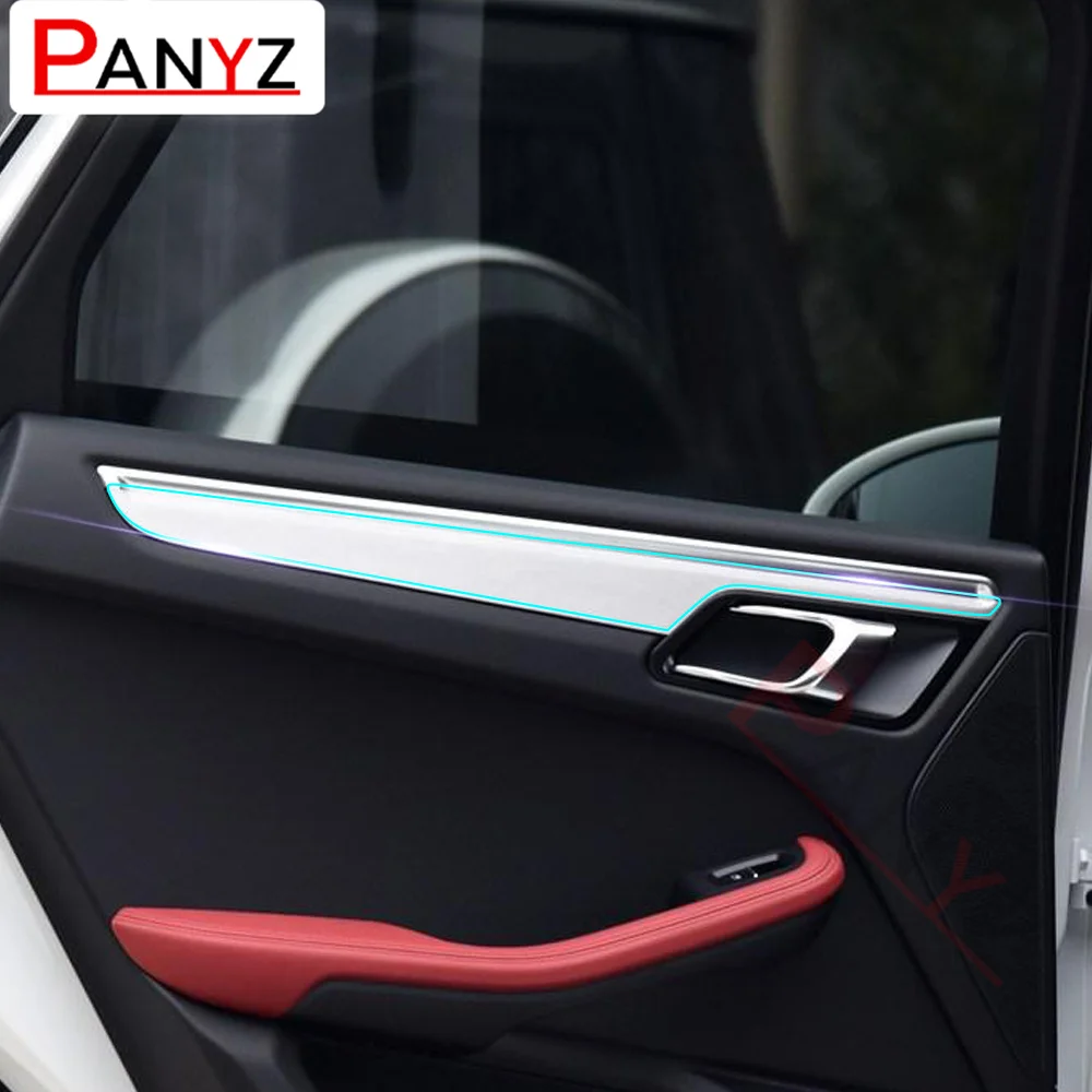 Transparent Car Styling Center Console Dashboard Interior Trim Protection TPU Protector Sticker for Porsche Macan 2015 95B