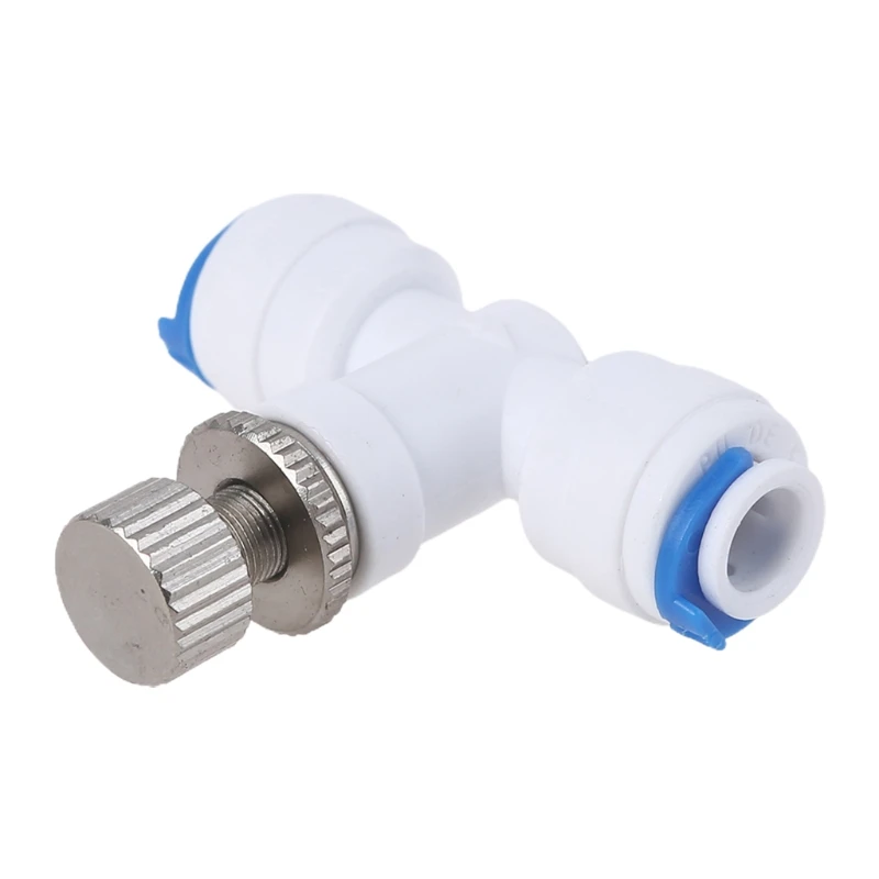 Manguera 1/4" Ajuste flujo agua RO para regulador válvula Control flujo agua para válvula C