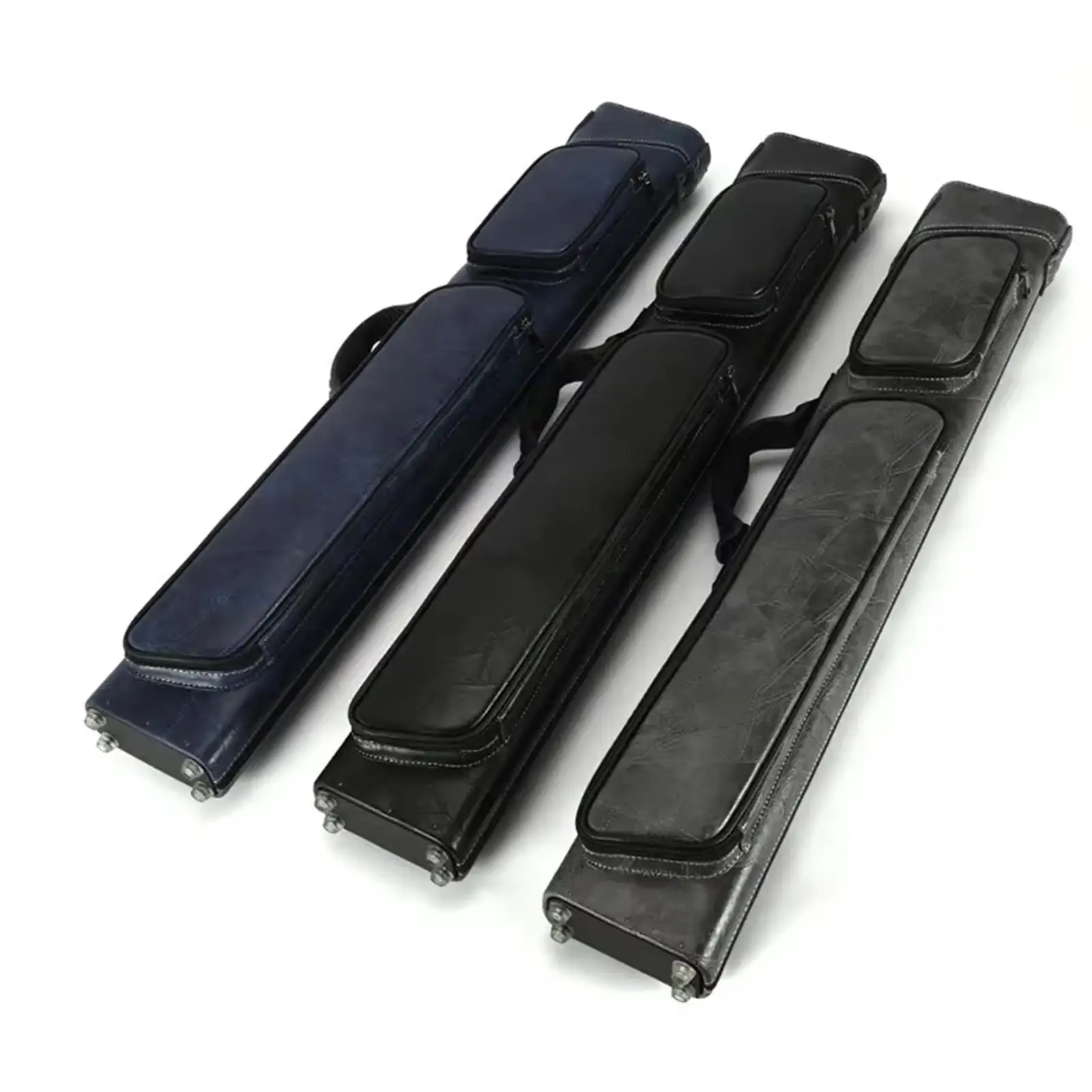 Poolkeu Case Poolkeus Protector 1/2 Jointed Cue Case Container Organizer Slijtvast PU Lederen Draagtas Opbergtas