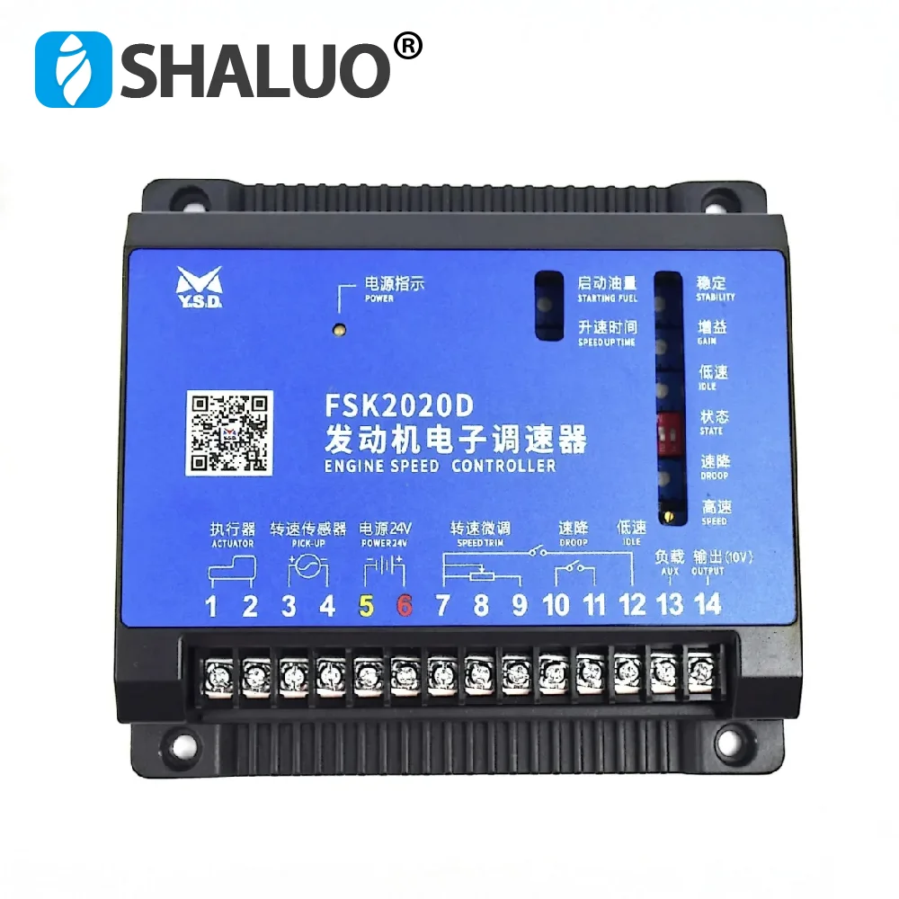 Genuine YUNSIDA FSK2020D Diesel Engine Speed Controller Generator Governor Actuator Set Fuel Pump Electronic Speed Control Board
