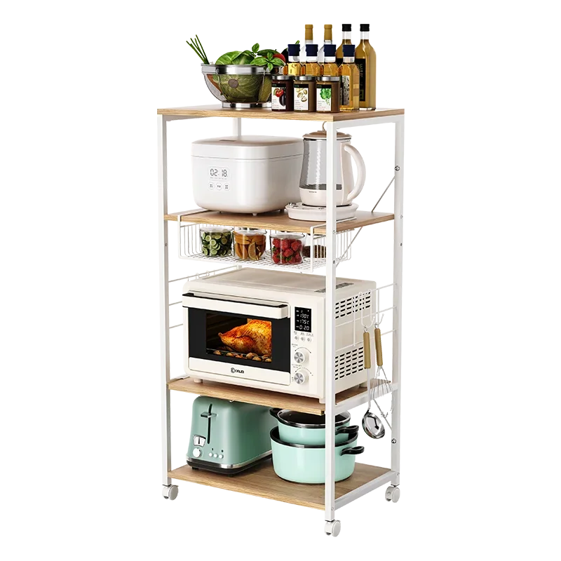 

Multi-layer storage rack Household microwave oven shelf