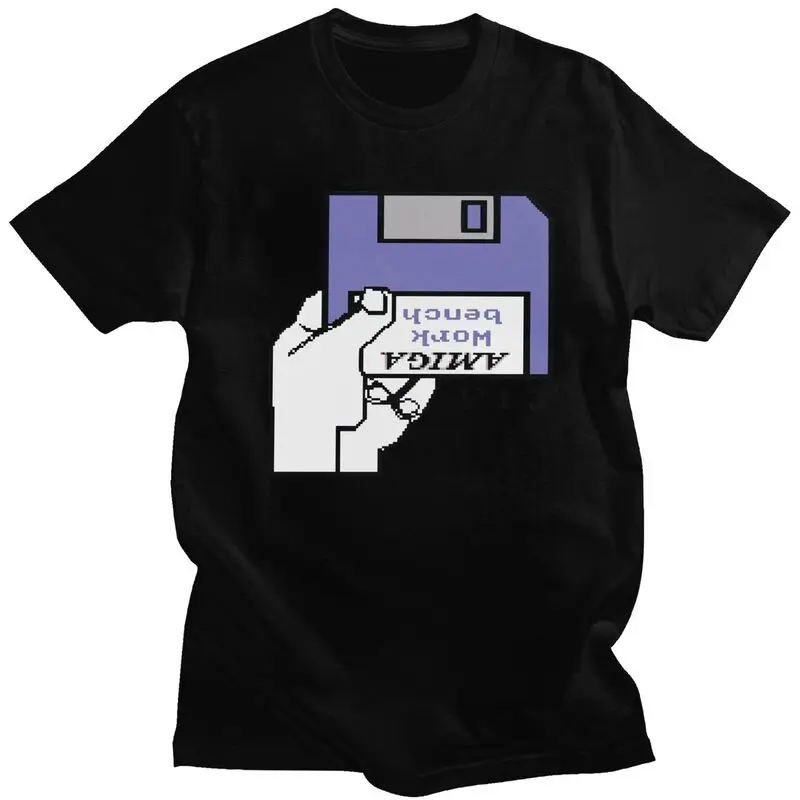 Custom Commodore C64 Game T Shirts Men Pure Cotton Tees  T-shirt Clothes