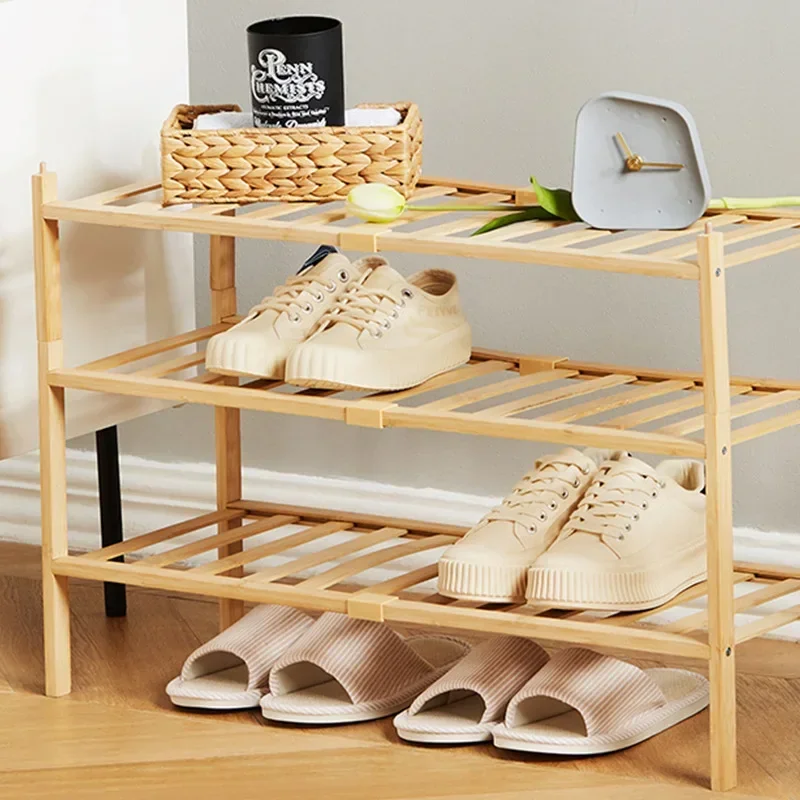 

Dormitory Shoe Rack Simple Multi-Layer Bamboo Shoerack Assembly Superposition Shoe Organizers Shelf Cabinet Storage Rack