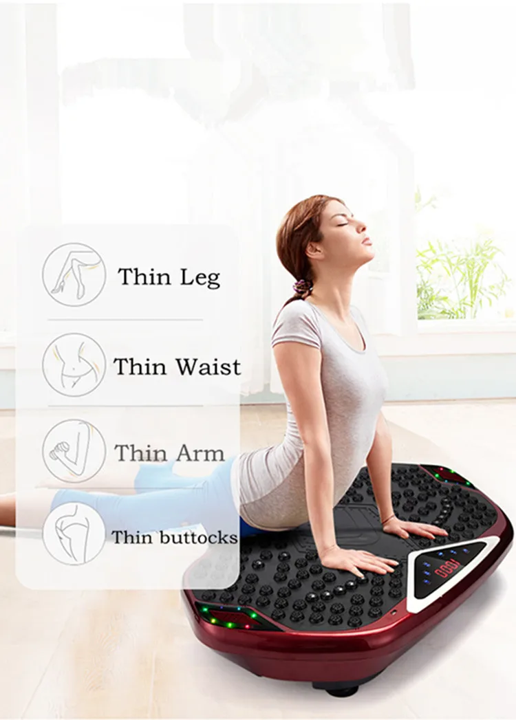 ハイパワーABS振動プレートスマートホーム、Bluetoothフィットネス機器、腹筋強化脂肪電磁石用垂直