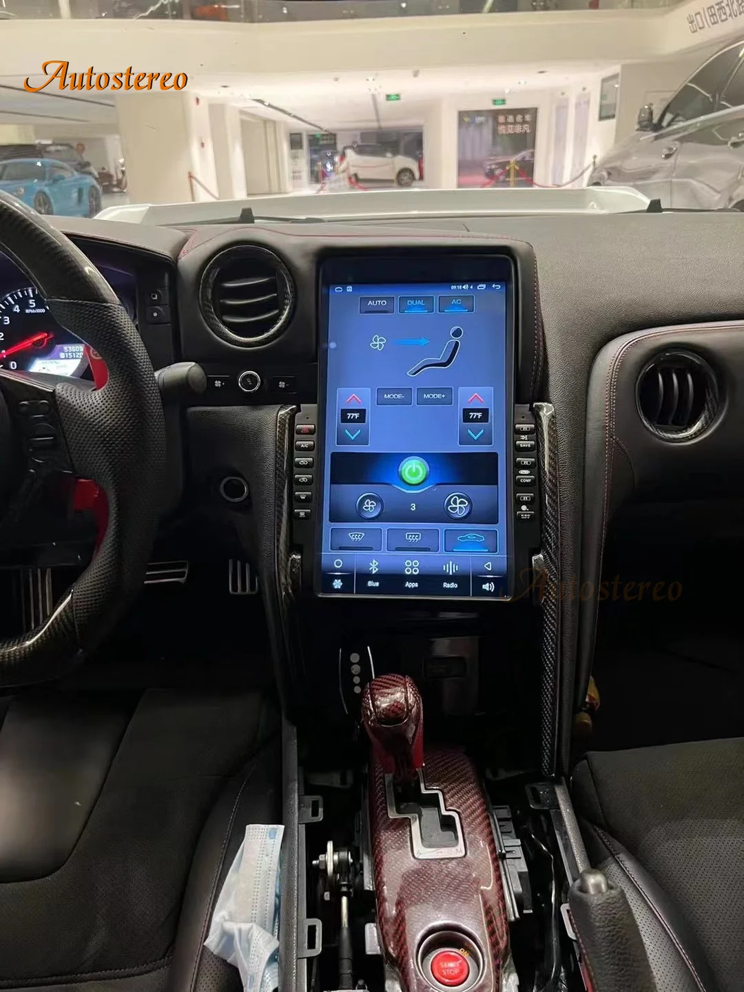 13.6 Android14 Tesla Radio For Nissan GT-R GTR Skyline 2009-2016 Car GPS Navigation Auto Stereo LED Head Unit Multimedia Player