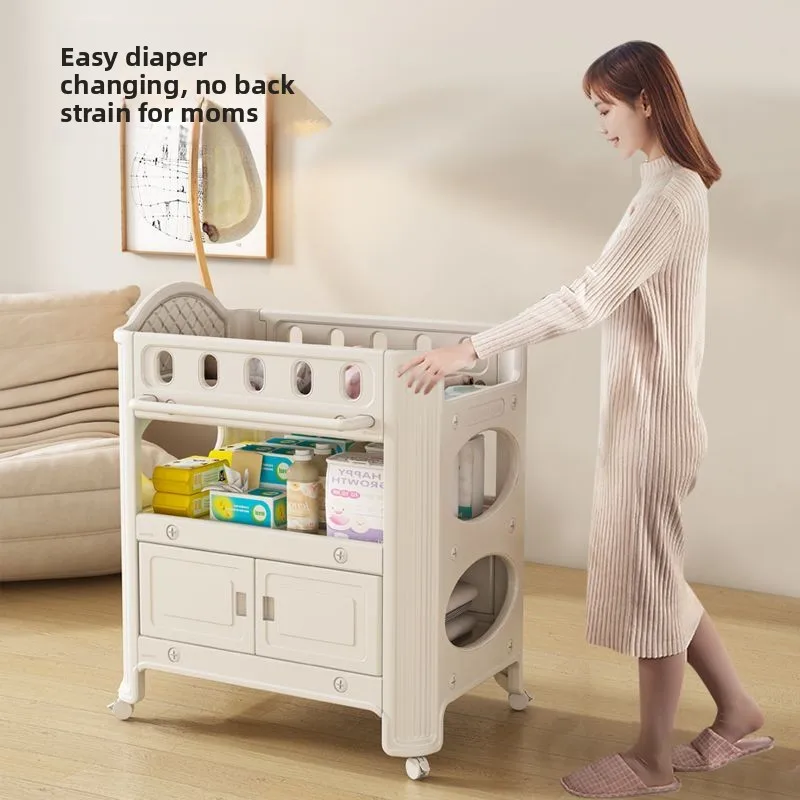 طاولة حفاضات الأطفال متعددة الوظائف من توني هاوس، محطة رعاية الطفل، سرير بلاستيكي كامل لحديثي الولادة، طاولة حمام تعمل باللمس