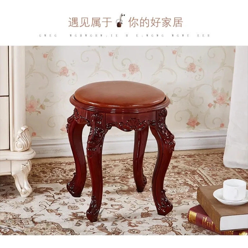 

Small-sized furniture, living room, bedroom Classical Square & Round Home Stool for Small Apartments
