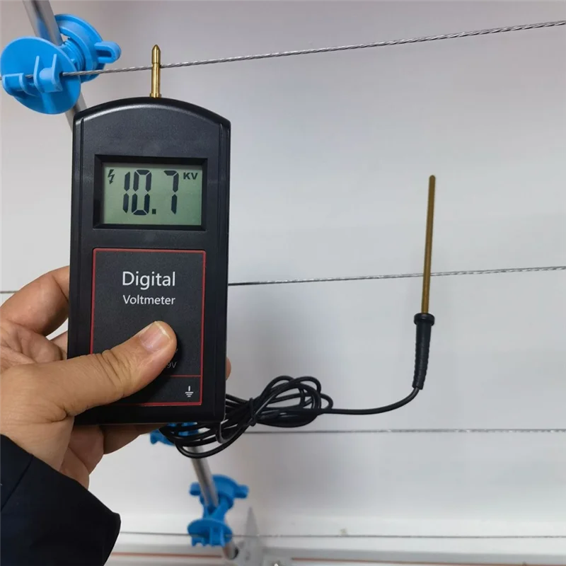 

Универсальный тестер электрического забора премиум-класса, проверка батареи с большим ЖК-дисплеем, цифровой тестер напряжения электрического забора 0-13000 В