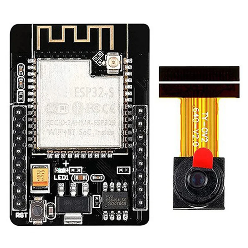 

ESP32-CAM Wifi + Bluetooth Module Camera Module Development Board ESP32 With Camera Module OV2640 2MP For Arduino1