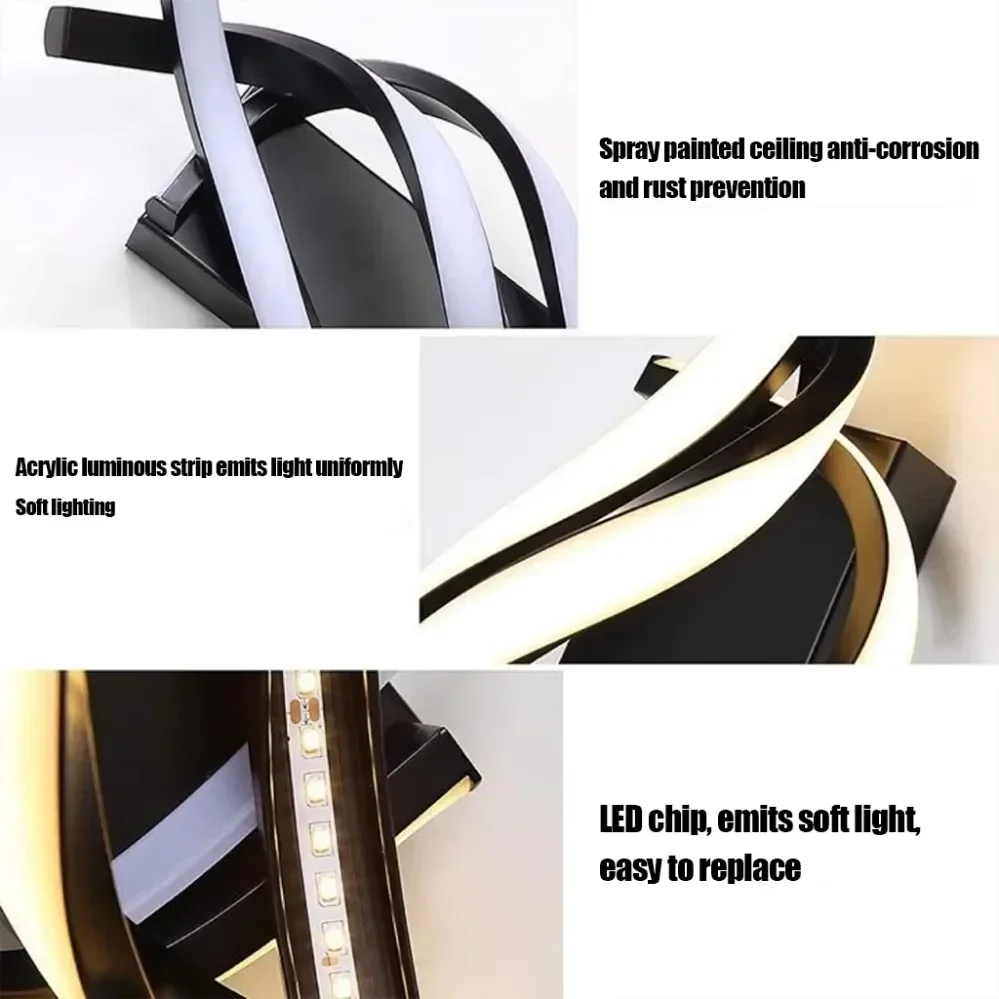 الحديثة وحدة إضاءة LED جداريّة مصباح خط المنزل الديكور الجدار مصباح غرفة المعيشة حائط الخلفية غرفة نوم اللوح الأمامي الإضاءة إضاءة داخلية