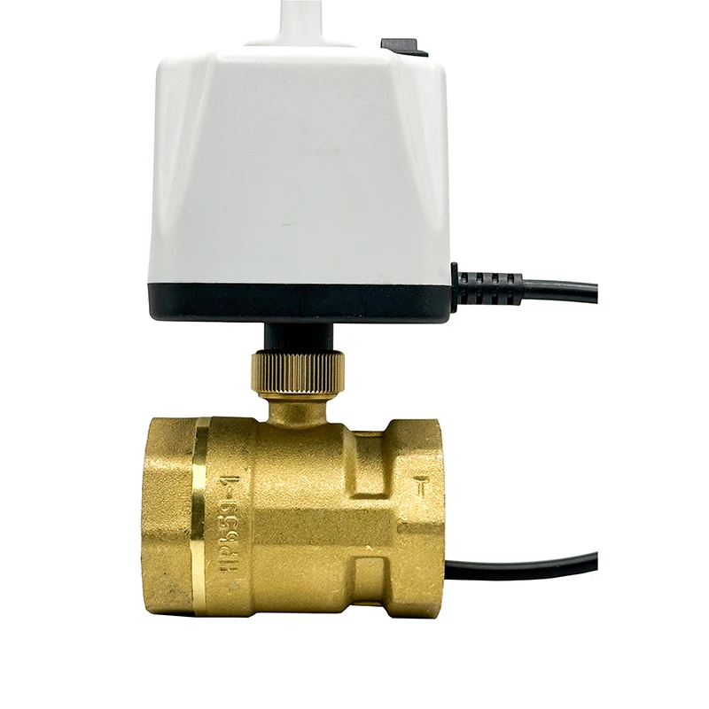 

1-1/2" Normally Closed/Open Motorized Ball Valve 220V 12V 24V 2-Wire Brass Electric Ball Valve With Manual Switch