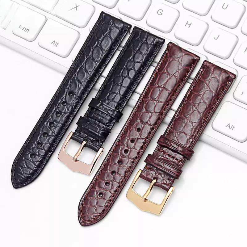 American alligator leather watch strap men's For original Vacheron Constantin PATRIMONY TRADITIONNELLE FIFTYSIX 85180 watch band