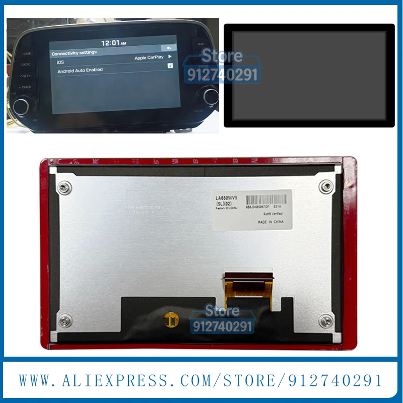 LCD Screen With TouchFor Hyundai-Tucson MK3 III TL 2018-2021 96560D7821MPP 96560D7801MPP AVB11D7EE 96560-J7250WK Car Navigation