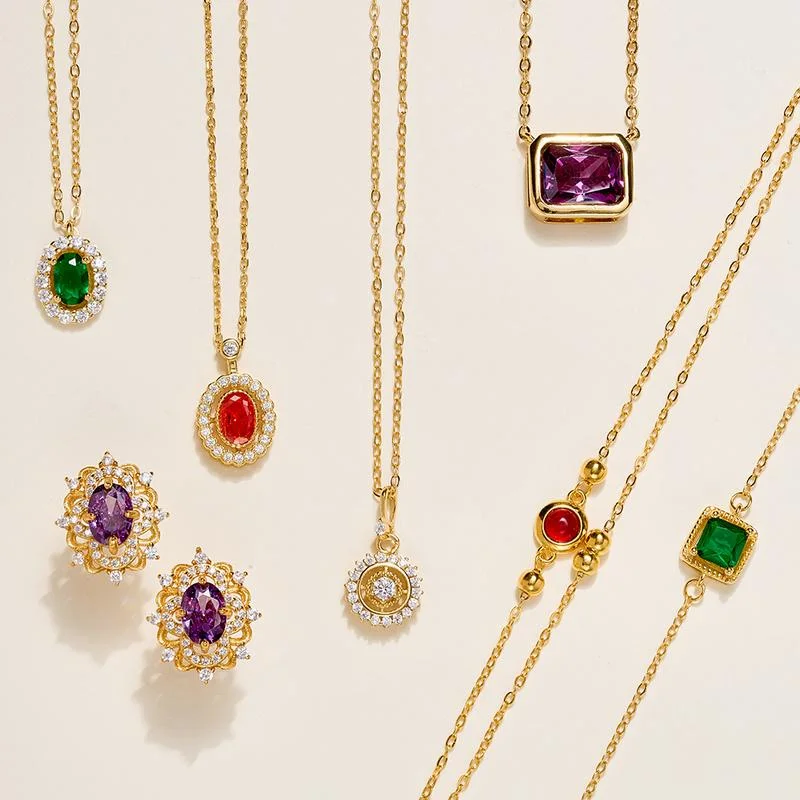 

1 10 20 50 Elegant Varied Style Jewelry Set Necklace Earrings Bracelet All Match for Party Daily Use