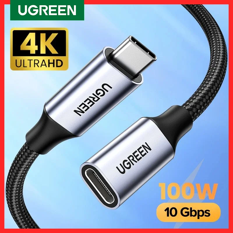 

UGREEN USB C Extension Cable Male to Female Type C Extender Cord Thunderbolt 3 for Nintendo Switch MacBook Pro Google Pixel 3 2